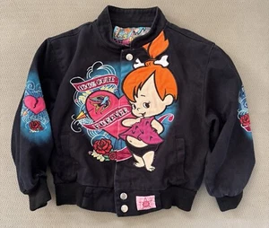 RARE The Flinstones Pebbles Jacket JH Design Size 4 Xs Kids - Picture 1 of 10