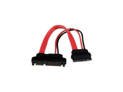 StarTech 6-Inch Slimline SATA to SATA Female/Male Adapter with Power SLSATAADAP6 - Image 1 of 3
