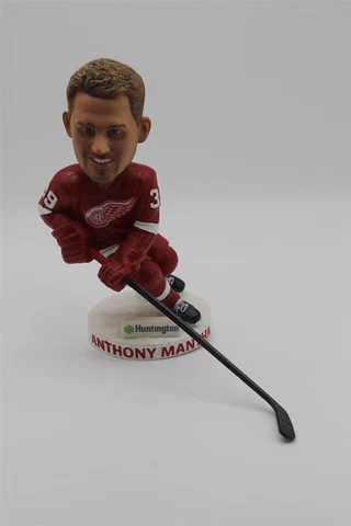 Anthony Mantha Bobblehead Figure Hockey Detroit Red Wings With Stick Pro NHL EUC Cover