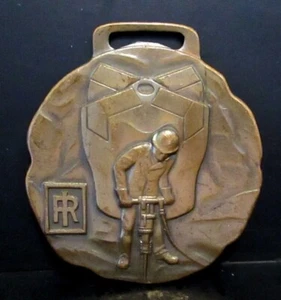 INGERSOLL RAND Carset Jackbits Jackhammer Werbung Promo Taschenuhr Anhänger NY - Bild 1 von 3