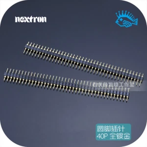 Taiwan Nextron fully gold-plated single row pin 1*40P 2.54mm round pin - Picture 1 of 4