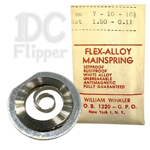 Mainspring 1.60 x 0.11 x 10.5 Alloy Watch Part Denn. 7 x 10 x 10 1/2 NOS Read! - Picture 1 of 2