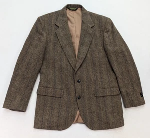American Trend Vintage Men's Blazer Jacket Sport Coat Size 42L Tweed Wool Brown - Picture 1 of 19