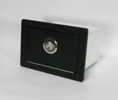 Guantera Marina Negra Estribor Barco Guantera Almacenamiento 11" x 7.5" Foto 1 de 2