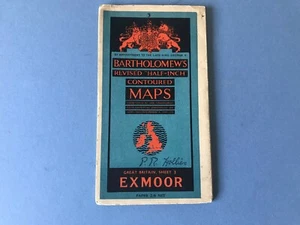 Mapa de media pulgada vintage de Bartholomews - Exmoor - papel - Imagen 1 de 4