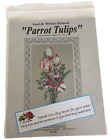 The Silver Lining Counted Cross Stitch Pattern Parrot Tulips Striped Flowers