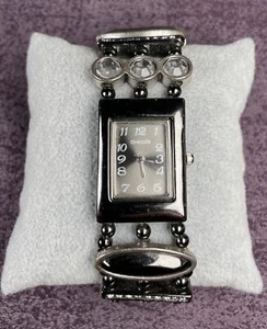 Chico's Women Distressed Silver Tone Faux Gemstone Analog Quartz Watch - Picture 1 of 8