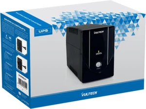 UPS VULTECH 650VA LED GRUPPO DI CONTINUITA CONTROLLO BATTERIA COMPUTER MONITOR  - Imagen 1 de 3