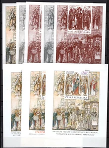 BULGARIA 2013 St. CYRIL & METHODIUS JOINT ISSUE CZECH SLOVAKIA VATICAN 8 MS MNH - Picture 1 of 3
