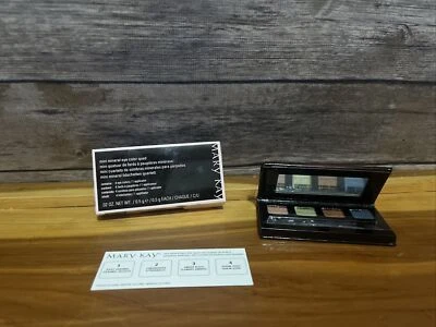 Mary Kay Mini Mineral Eye Color Quad Silky Caramel Lemongrass Amber Blaze Denim  - Image 1 of 4