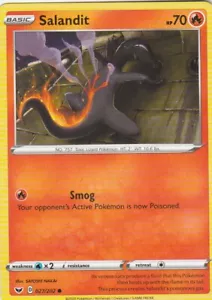 Salandit 27/202 Pokemon Sword & Shield - Picture 1 of 2
