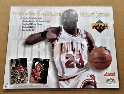Michael Jordan  Chicago Bulls 1994 Upper Deck 8.5" x 11" Commemorative Sheet - Image 1 of 4