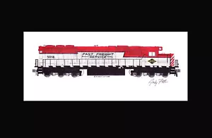 Reading & Northern SD50-2 #5018 11"x17" stampa opaca firmata Andy Fletcher - Foto 1 di 1