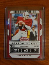 2020 Panini Contenders Draft Picks John Elway Card