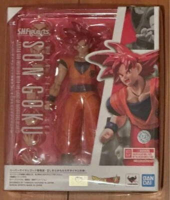 S.H.Figuarts Dragon Ball Super Saiyajin God Son Goku TAMASHII Nations Japão Novo - Imagem 1 de 2