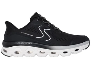 Skechers SUOLA donna Glide Step / slip ins / nero-bianco / memory foam / reg $95 - Foto 1 di 15