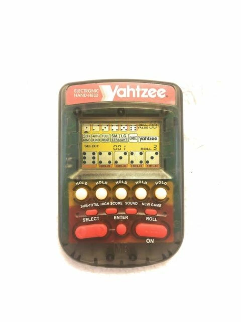 Milton Bradley Yahtzee Electronic Handheld - Clear Black