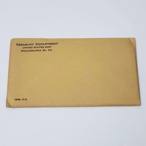 (1) 1963 United States SILVER Proof Set in Original SEALED Unopened Mint Package Cover
