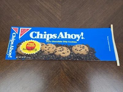 Paquete de funda de bolsa de galletas Chips Ahoy utilería Karate anuncio para niños 1986 vintage nuevo de colección  Foto 1 de 4