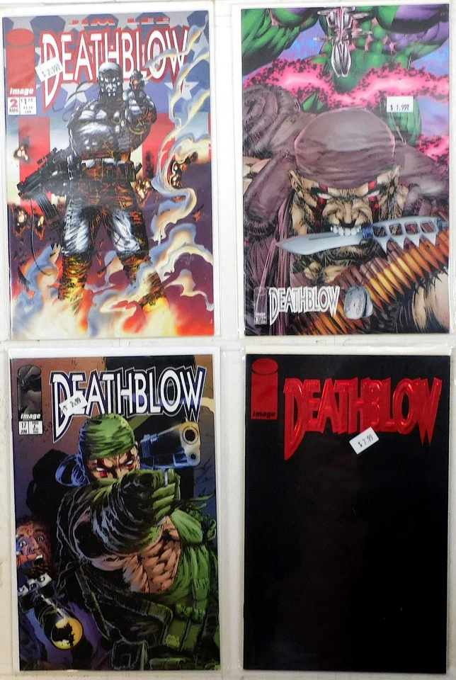 Deathblow Lot of 4 #1 Red Foil, 2, 5 B, 17 (1993) Image Comics 1st Print - Image 1 of 1