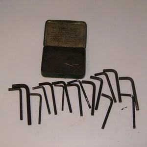 Vintage Tin full of 16x Allen Keys - Picture 1 of 6