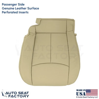 Cubierta de asiento inferior de pasajero de cuero genuino trigo para Infiniti M37 M56 2011-2013 Foto 1 de 4