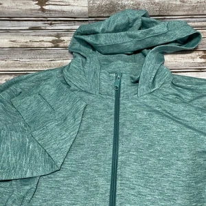 Duluth Trading Women's Full Zip Hoodie Jacket Teal Green Thumbhole Activewear XL - Picture 1 of 7