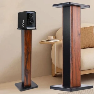 1 Pair 90cm SPEAKER STAND Wood Grain Platform Surround Sound Unit Hollowed Stand - Picture 1 of 9