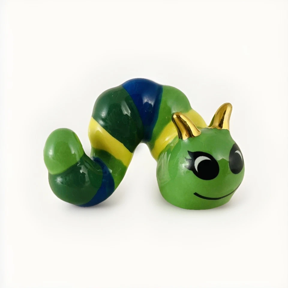 A245 Nora Fleming Mini Saint Jude's "inch by Inch" Caterpillar Gold Antennae