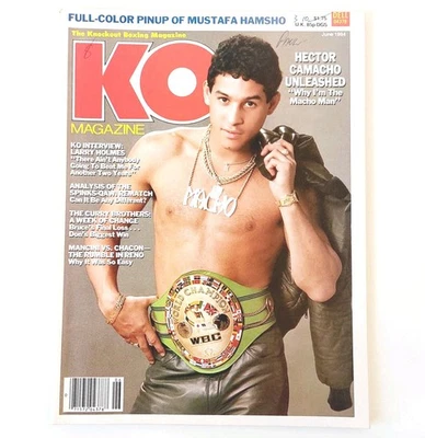 KO Boxing Magazine June 1984 Hector Camacho Cover No Label VG - Image 1 of 4