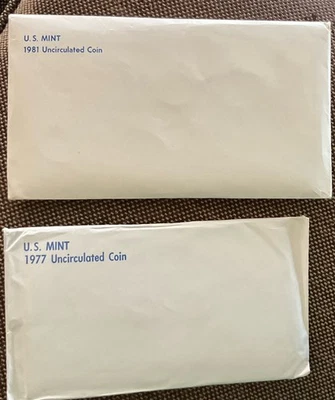1977 & 1981 Uncirculated Mint Sets P&D - Image 1 of 2