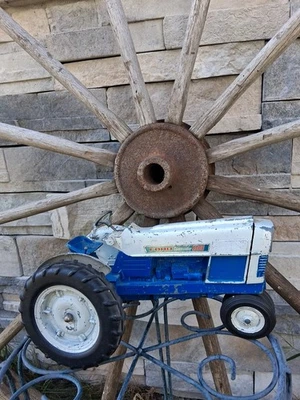 Vintage Hubley Ford Commander 6000 Blue   Tractor 1/12 Scale 3 Pt. Hitch - Image 1 of 4