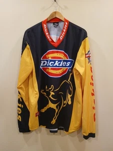 Ridin' Dirty Men's Red Dickies PBR Bull Riding Long Sleeve Jersey Shirt Size XXL - Picture 1 of 4