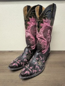 Old Gringo Letty Boots L1115 Chocolate/Pink Women’s Sz 10 B - Picture 1 of 20