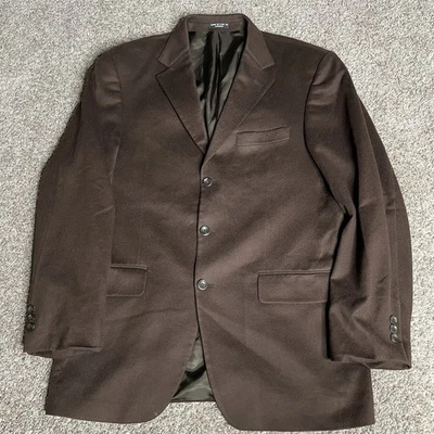 Arnold Brant Sport Coat Jacket Mens 42R 100% Cashmere Blazer Brown 3 Button EUC - Image 1 of 4