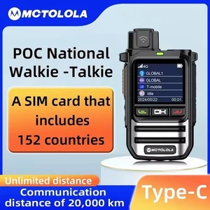 4G 5G Walkie Talkie with Connection to 152 Countries - Afbeelding 1 van 1