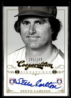 Panini Cooperstown Signatures 2012 automático Steve Carlton 185/199 Phillies #HOF-SC Foto 1 de 2