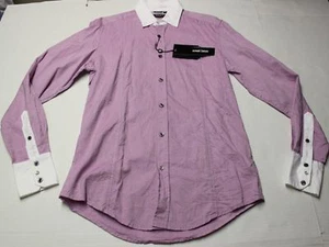 ANTONY MORATO ITALY Mens PURPLE LILAC WHITE COLLAR DRESS Shirt NWT 15 34 EUR 46 - Picture 1 of 5