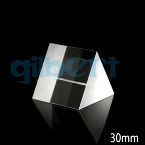 30x30x30mm Optical Glass Prisms Equilateral Triangle Right Angle K9 Prisms Lens - Picture 1 of 6