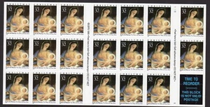 Scott #3112a MADONNA & CHILD (Matteis) Booklet of 20 Stamps - MNH P#1111-1 - Picture 1 of 2