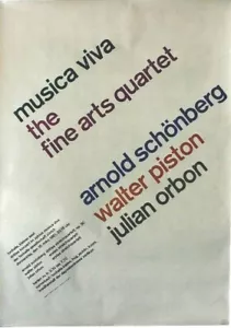 Original vintage poster MUSICA VIVA FESTIVAL ZURICH 1961 - Picture 1 of 1