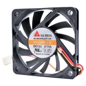 Y.S.TECH FD126010LB 6cm 60mm 6010 12V 0.14A Computer CPU 3pin Silent Cooling Fan - Picture 1 of 3
