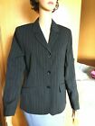 GELCO women's blazer 38 black with needle stripes business, short blazer, women's jacket,