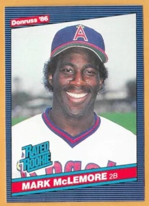 MARK McLEMORE ANGELS RATED ROOKIE #35 - DONRUSS NM-MT 1986 - Picture 1 of 2