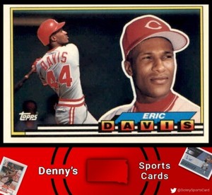 1989 Topps Big #273 Eric Davis Cincinnati Reds Baseball Card