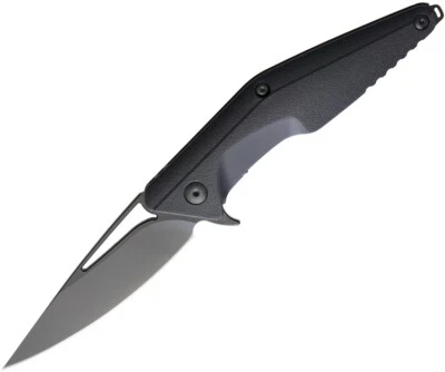 Navaja de bolsillo plegable de acero Brous Blades Division Linerlock BlackOut D2 M005B Foto 1 de 2