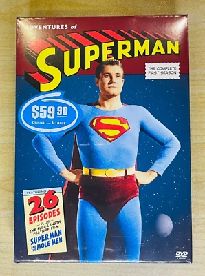 DVD ADVENTURES OF SUPERMAN COMPLETE FIRST SEASONS 5-DISC RARE BRAND NEW SEALED - Image 1 of 3