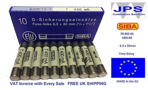 SIBA 7006565 Fuse Antisurge Lag 400mA T400mA 500V 189140 JPSF044 Pack of 1/5/10 - Picture 1 of 8