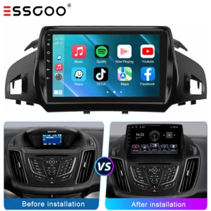 9'' Android 14 Car Radio Stereo Carplay 2+64G For Ford Escape Kuga 2012-2018 GPS - Picture 1 of 14