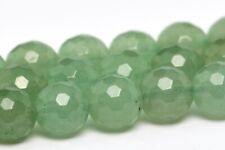 Natural Green Aventurine Grade AAA Micro Faceted Round Loose Beads 5-6/8/10MM